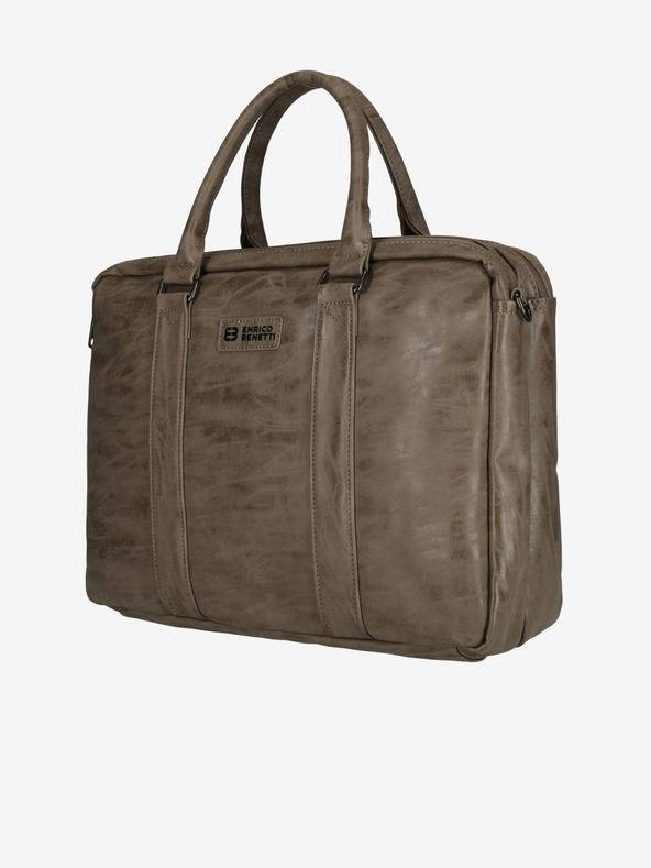 Enrico Benetti Rotterdam 15" Notebook Bag Medium Taupe Torba