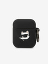 Karl Lagerfeld AirPods 1/2 Black Ovitek