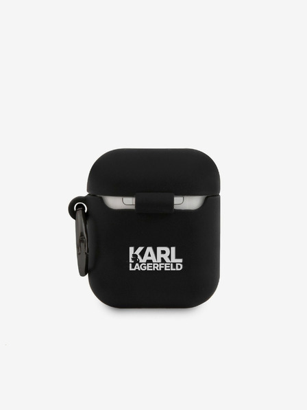 Karl Lagerfeld AirPods 1/2 Black Ovitek