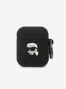 Karl Lagerfeld AirPods 1/2 Black Ovitek