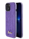 Guess Sequin Script Logo Zadní Kryt pro iPhone 15 Plus Purple Ovitek za telefon