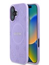 Guess Saffiano Peony Stamp MagSafe Phone 16 Purple Ovitek za telefon