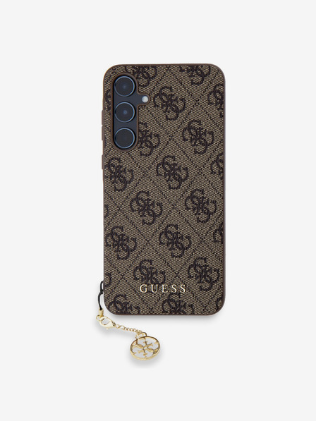 Guess 4G Charm Zadní Kryt pro Samsung Galaxy A55 Brown Ovitek za telefon