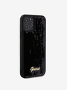 Guess Sequin Script Logo Zadní Kryt pro iPhone 12/12 Pro Black Ovitek za telefon