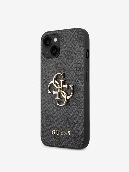 Guess PU 4G Metal Logo iPhone 14 Plus Grey Ovitek za telefon