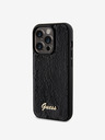 Guess Sequin Script Logo Zadní Kryt pro iPhone 14 Pro Black Ovitek za telefon