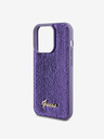 Guess Sequin Script Logo Zadní Kryt pro iPhone 15 Pro Purple Ovitek za telefon