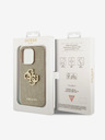 Guess PU Perforated 4G Glitter Metal Logo Zadní Kryt pro iPhone 14 Pro Max Gold Ovitek za telefon