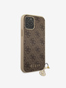 Guess 4G Charm Zadní Kryt pro iPhone 12/12 Pro 6.1 Brown Ovitek za telefon