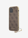 Guess 4G Charm Zadní Kryt pro iPhone 12 Pro Max 6.7 Brown Ovitek za telefon