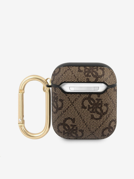 Guess 4G Script PC/PU Airpods 1/2 Brown Ovitek