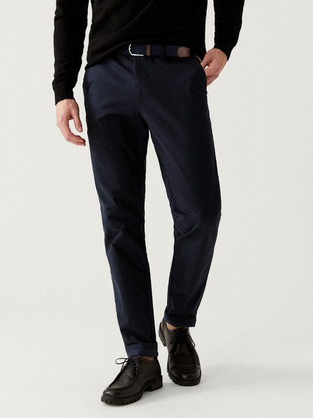 Marks & Spencer Temno modre moške hlače chino Marks & Spencer