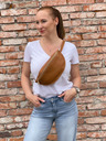 Elega Rjava ženska torba ELEGA Cammie Leather Kidney