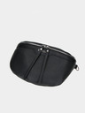 Elega Črna ženska usnjena torba Crossbody ELEGA Festy