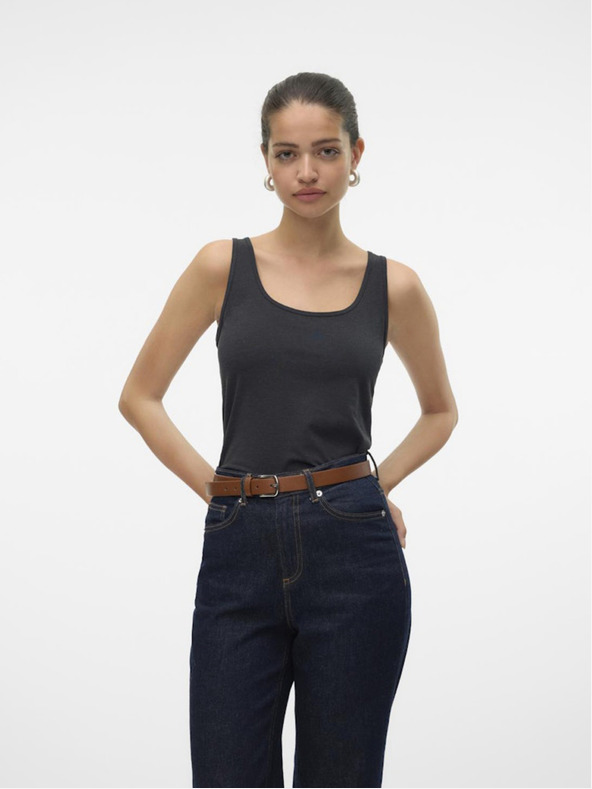 Vero Moda Temno siva ženska majica Vero Moda Lulu