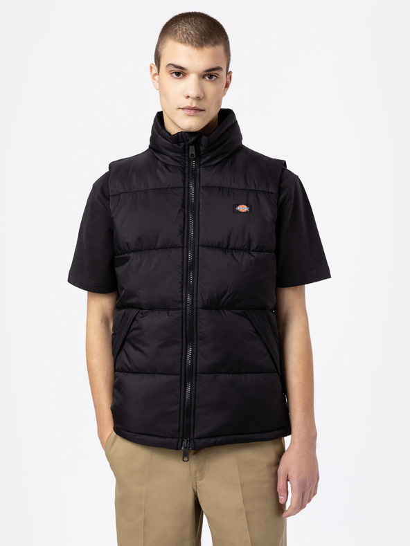 Dickies Črn moški jopič Dickies Waldenburg Quilted Vest