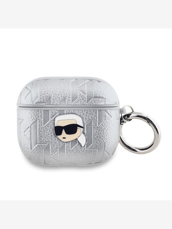 Karl Lagerfeld AirPods 3 Silver Ovitek