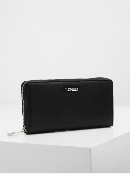 L.CREDI Filippa Wallet L Black Denarnica