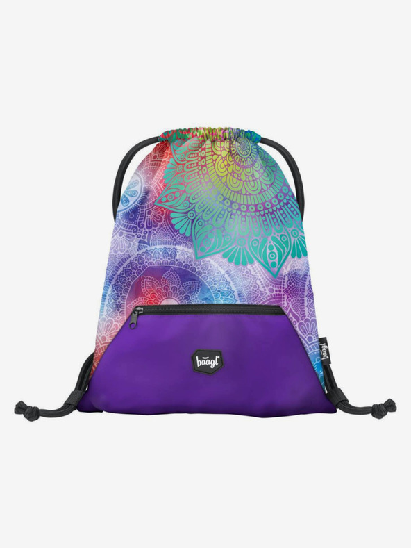 BAAGL  Vijolična torba z žepom mandala Baagl