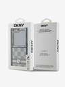 DKNY PU Leather Checkered Pattern and Stripe Zadní Kryt pro Samsung Galaxy Z Flip 6 Beige Ovitek za telefon