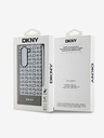 DKNY PU Leather Repeat Pattern Bottom Stripe MagSafe Zadní Kryt pro Samsung Galaxy Z Fold 6 Brown Ovitek za telefon