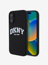 DKNY Liquid Silicone Arch Logo MagSafe Zadní Kryt pro iPhone 16 Plus Black Ovitek za telefon