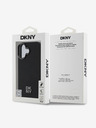 DKNY PU Leather Stack Logo Magsafe iPhone 16 Black Ovitek za telefon