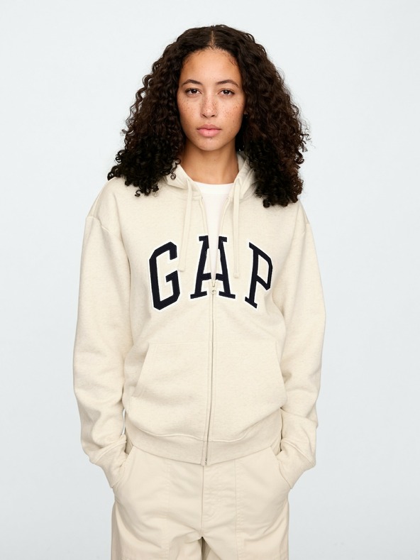 GAP Mikina z logotipom Gap na zadrgo