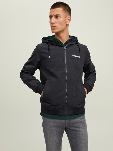 Jack & Jones Črna moška lahka jakna Jack & Jones Rush