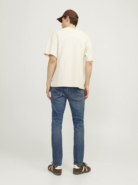 Jack & Jones Modre moške kavbojke tankega kroja Jack & Jones Glenn