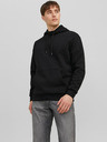 Jack & Jones Črna moška majica s kapuco Jack & Jones Bradley