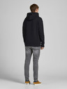 Jack & Jones Črna moška majica s kapuco Jack & Jones Bradley