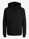 Jack & Jones Črna moška majica s kapuco Jack & Jones Bradley
