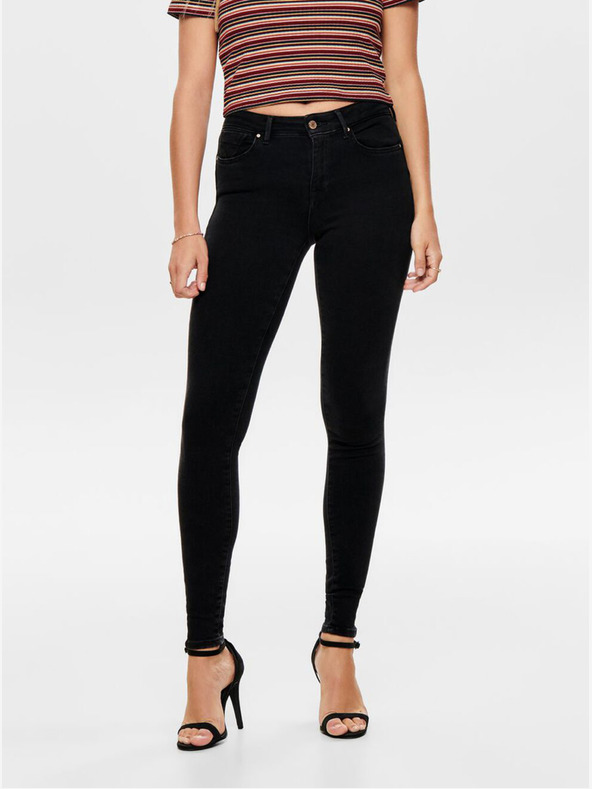 ONLY Črne kavbojke skinny fit ONLY Power