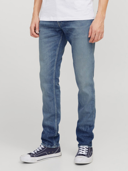 Jack & Jones Modre moške kavbojke tankega kroja Jack & Jones Glenn