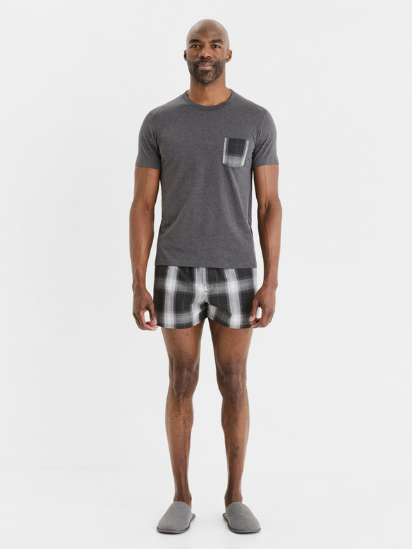 Celio Siva moška karirasta kratka pižama Celio Gipyshort2