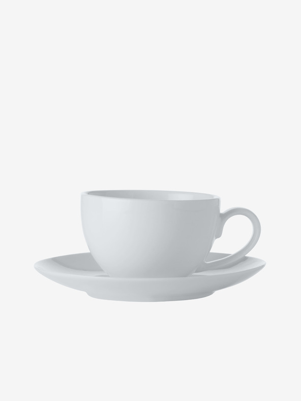 Maxwell & Williams Bela porcelanska skodelica in krožnik za espresso White Basics 100ml Maxwell & Williams
