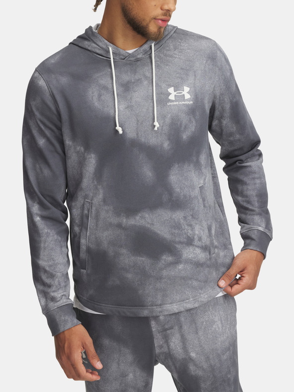 Under Armour UA Rival Terry AOP Hood Q1 Pulover