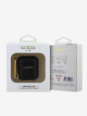 Guess PU Grained Classic Logo Pouzdro pro AirPods 1/2 Black Ovitek