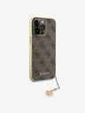 Guess 4G Charm Zadní Kryt pro iPhone 15 Pro Max Brown Ovitek za telefon