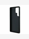 Guess PU Grained 4G Metal Logo Zadní Kryt pro Samsung Galaxy S25 Ultra Black Ovitek za telefon