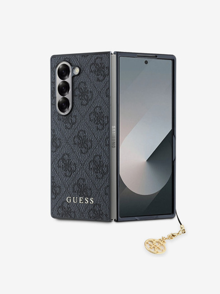 Guess 4G Charm Zadní Kryt pro Samsung Galaxy Z Fold 6 Grey Ovitek za telefon