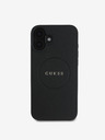 Guess PU Grained Classic Logo MagSafe Zadní Kryt pro iPhone 16 Plus Black Ovitek za telefon