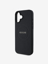 Guess PU Grained Classic Logo MagSafe Zadní Kryt pro iPhone 16 Plus Black Ovitek za telefon