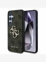 Guess PU 4G Metal Logo Zadní Kryt pro Samsung Galaxy S25+ Brown Ovitek za telefon