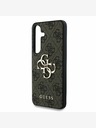 Guess PU 4G Metal Logo Zadní Kryt pro Samsung Galaxy S25+ Brown Ovitek za telefon