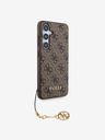 Guess 4G Charm Zadní Kryt pro Samsung Galaxy S24 Brown Ovitek za telefon