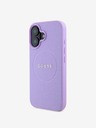 Guess PU Grained Classic Logo MagSafe Zadní Kryt pro iPhone 16 Plus Purple Ovitek za telefon