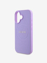 Guess PU Grained Classic Logo MagSafe Zadní Kryt pro iPhone 16 Plus Purple Ovitek za telefon