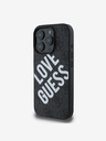 Guess PU Leather 4G Big Love Logo MagSafe Zadní Kryt pro iPhone 16 Pro Max Black Ovitek za telefon